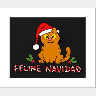 Feline Navidad Posters and Art